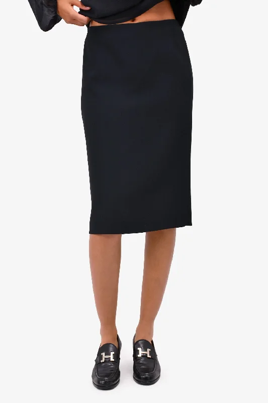 Alexander McQueen Black Skirt Size 44