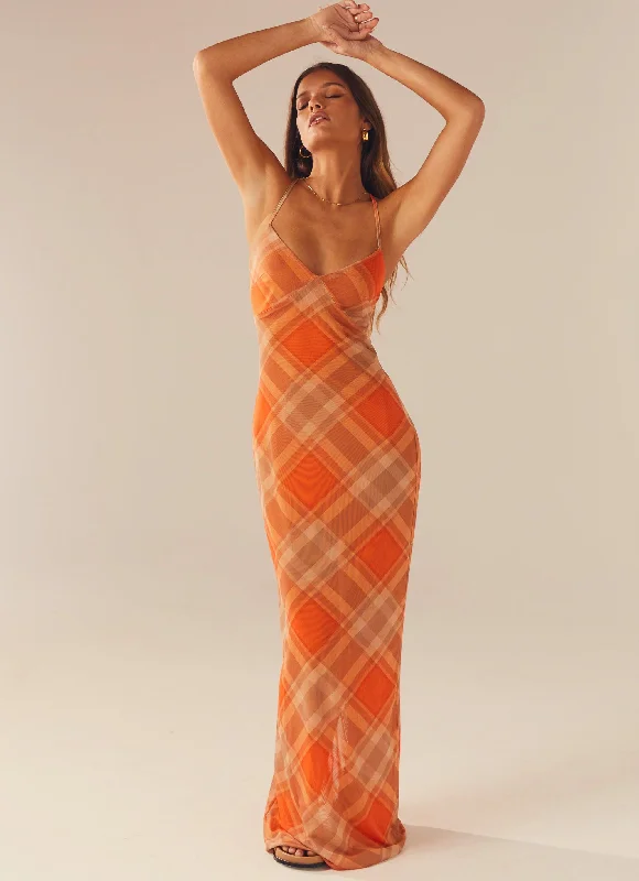 Broadway Nights Maxi Dress - Saffron