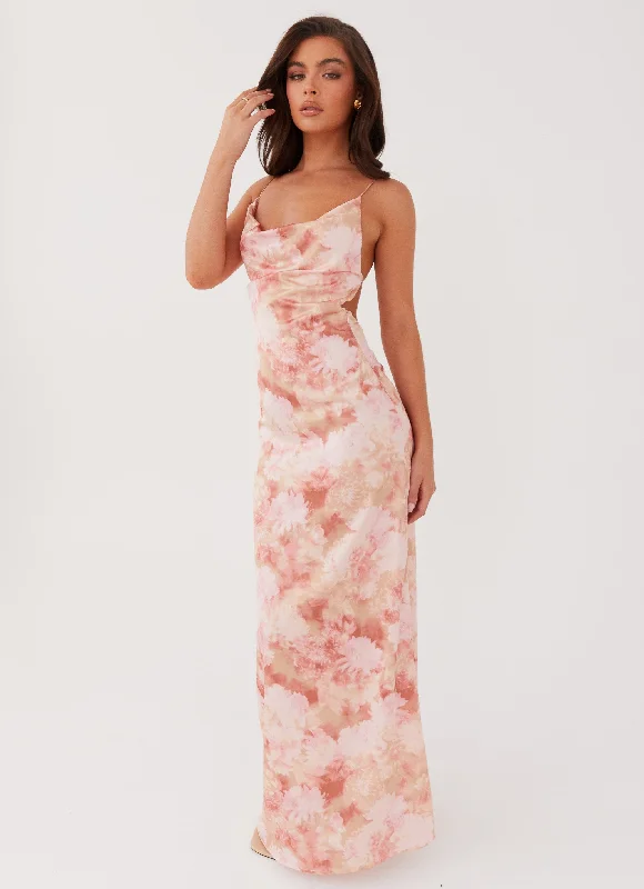 Dancing In The Sky Maxi Dress - Flower Garden