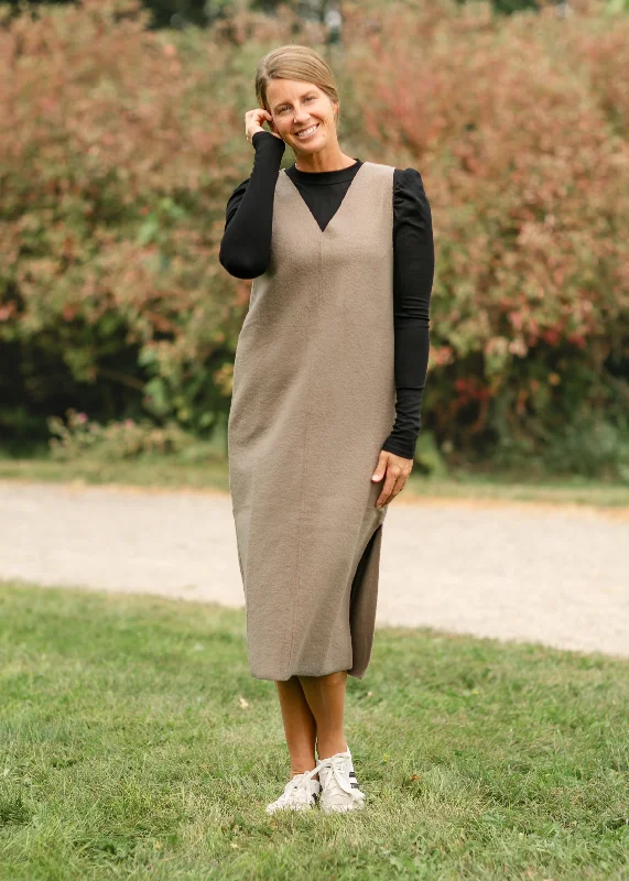 Boucle Soft Sleeveless Midi Dress - FINAL SALE