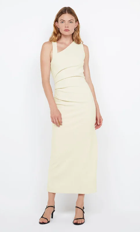 LETTY MIDI DRESS - LEMON